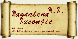 Magdalena Kusonjić vizit kartica